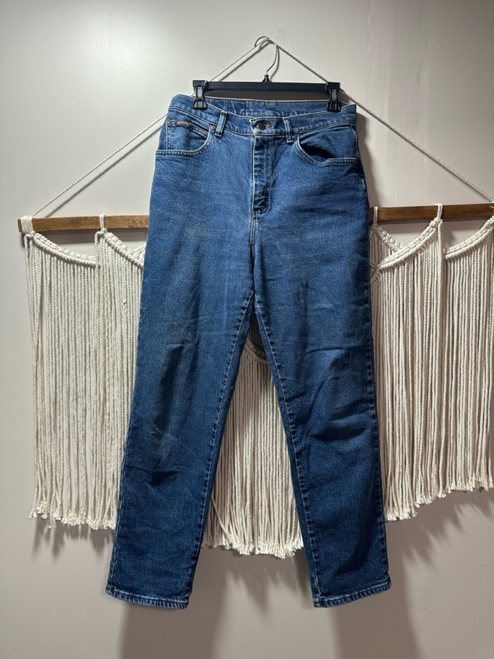 Riders by Lee Women's High-Rise Dark Blue Straight Jeans